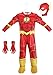 Fun Costumes Toddlers Deluxe Flash Costume, Red Superhero Suit for Movie Comic Cosplay, Hero Dress-Up Parties & Halloween X-Small