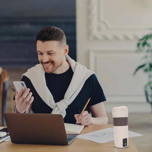 Tetera eléctrica portátil de 350ml con acero inoxidable miniatura 2