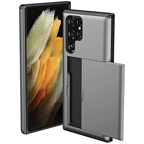 Coque portefeuille Galaxy S23 Ultra antichoc rigide TPU PC noire
