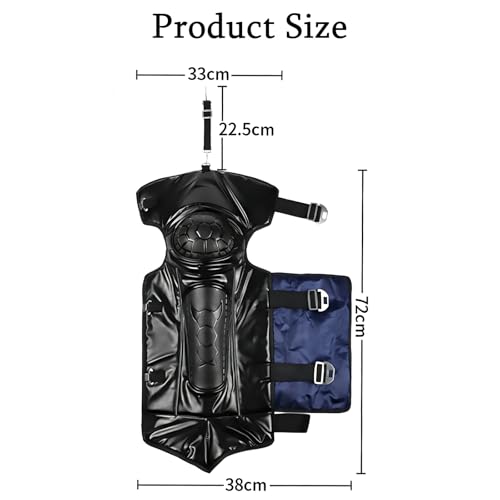 Image of Motorcycle Knee Pads, Leg Warmer, Cold Protection, Adjustable Straps - Protective Gear for Motocross, Snowmobiling, Urban Riding