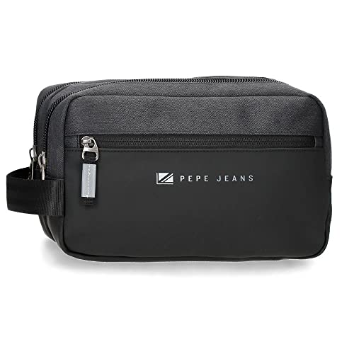 Pepe Jeans Jarvis Sac à Main Noir 25 x 16 x 1 cm Polyester
