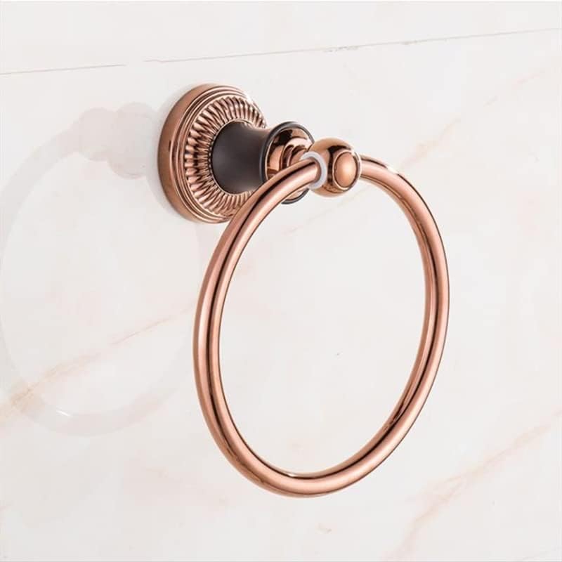 LSLYTQ 304 Stainless Steel Rose Gold/Gold Towel Ring, Towel Hanging Ring Round European Bathroom Accessories