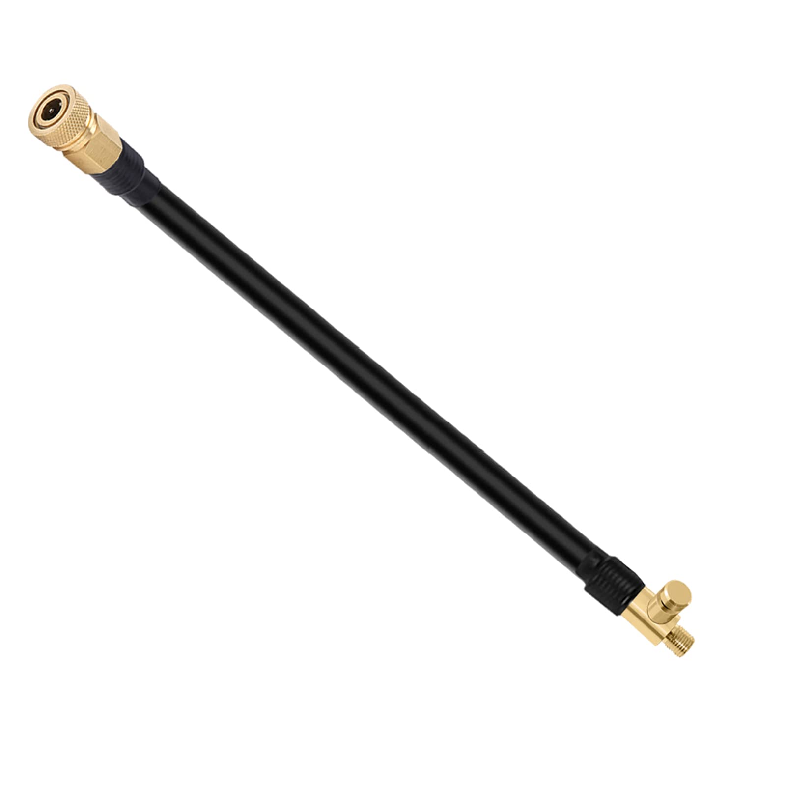 Maxtonser Tire Inflator Extension Tube, Air Compressor Tire Inflator Attachment, Inflator Hose Adapter, Quick Inflation Chuck Hose