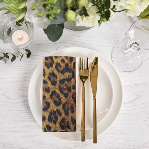 Servilletas de tela pack x6 Leopard 20x20 pulg miniatura 6