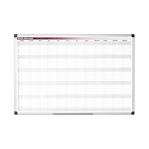 Bi-Office Jaarplanner van 52 weken, magnetisch, 90 x 60 cm