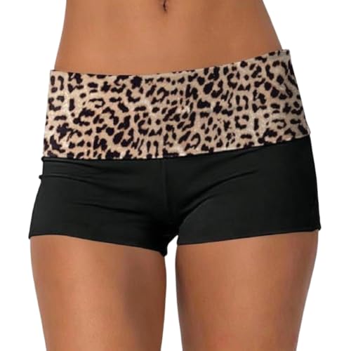 Image of Women Fold Over Mini Shorts Y2K Lounge Pajama Bottoms Low Rise Booty Shorts