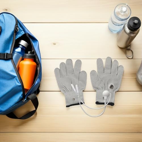 Guantes de fibra de plata para terapia eléctrica y electroestimulación facial BESTonZON 6