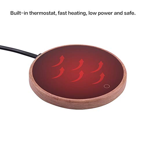 220-240 V koffiemok, warmer, elektrische bekerwarmer, beker, warmer, pad, glasplaat, temperatuurinstelbaar, voor kantoor… - Image 6