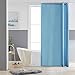 Furlinic Cortina Ducha Tela Antimoho,Poliéster Cortinas de Baño Decorativas Impermeable & Lavable,Cielo Azul Duchas de Baño Cortinas Esquina con 6 Aros Cortina Ducha 90x180cm.