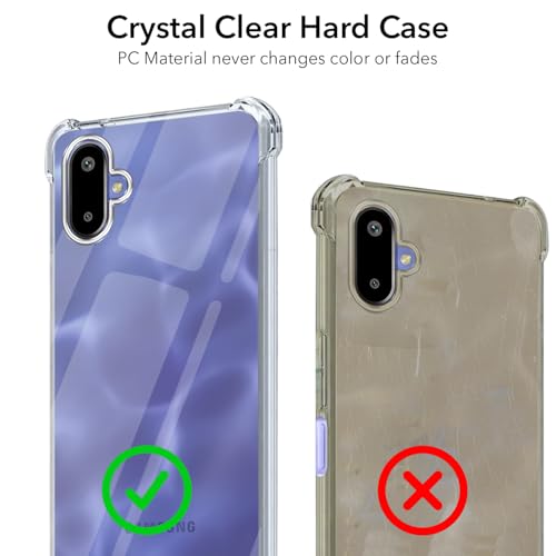 Image of Jkobi Shockproof Crystal-Clear Back Cover for Samsung Galaxy F06 | Samsung Galaxy M06 (Anti Yellow Case | Drop & Camera Protection | Hard Polycarbonate)