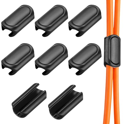 8 Pcs Bicycles Brake Cable Fixed Clips Bike Brake Shifter Cable Housing Guide Clips Road Bike Cables Clip Frame Buckle Bicycles Fixed Clip Clipping 4mm and 5mm Cables Housing or Hose Together