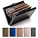 Credit Card Holder Stainless Steel Credit Card Case Metal ID Card Holder RFID Wallets for Women & Men