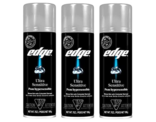 Edge Shave Gel, Fragrance Free, Ultra Sensitive 7 Oz (Pack Of 3) #TOP8