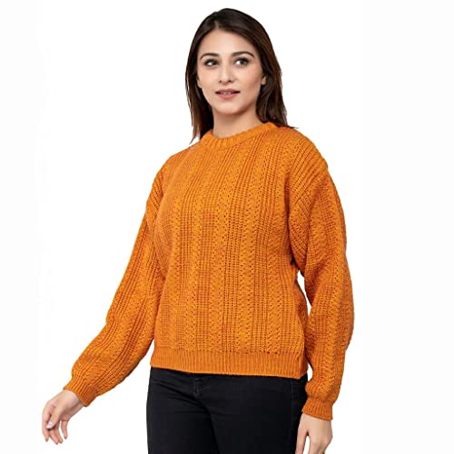 Image of Jai Geeta Hosiery Mills Launches Designer and Knitted Pullover Women Sweater These can be paired with Jeans and Legging in Winter Season Trendy Fashionable Solid
