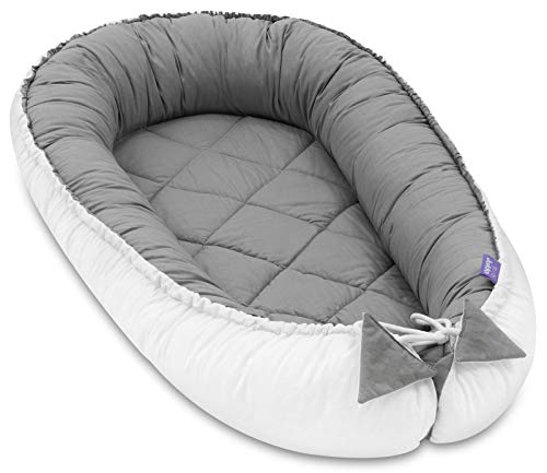 JUKKI® Babynest Babynestchen 100x55 cm Babykokon Cover