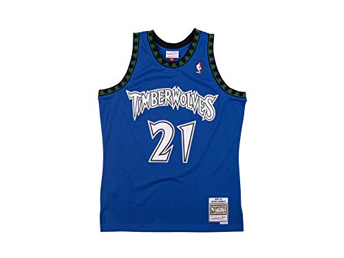 Maillot NBA Kevin Garnett Timberwolves 2003-04 Mitchell & Ness Bleu Hardwood Classic
