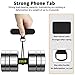 TACOMEGE Phone Tether Tab for iPhone, Cell Phone Lanyard Patch, Phone Strap Replacement Part for All Full Phone Cases (Black)