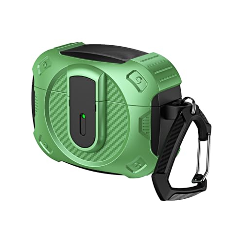 LOOKCN Apple �C���z�� Airpods Pro2 Nd AirpodsPro 3 2�p �v�b�V���g�D���b�N�N���[�W���[ �~���^���[�O���[�h �����h�~�J�o�[ �����h�~�N���X�v�t�� AirPods Pro2�p �O���[��