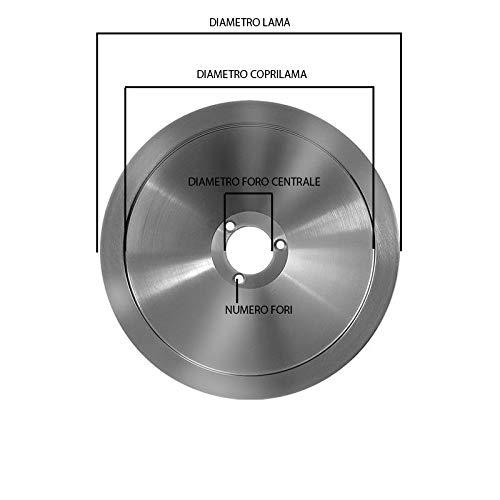 Lama per affettatrice Rasspe 250-40-3-210 C45 Made In Italy