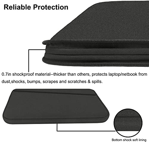 Image of 15.6 inch Laptop Case, Durable Computer Carrying Bag Protective Case Briefcase Handbag with Front Pocket, Laptop Sleeve Cover for 15.6 Inch HP, Dell, Lenovo, Asus, Notebook, Grey