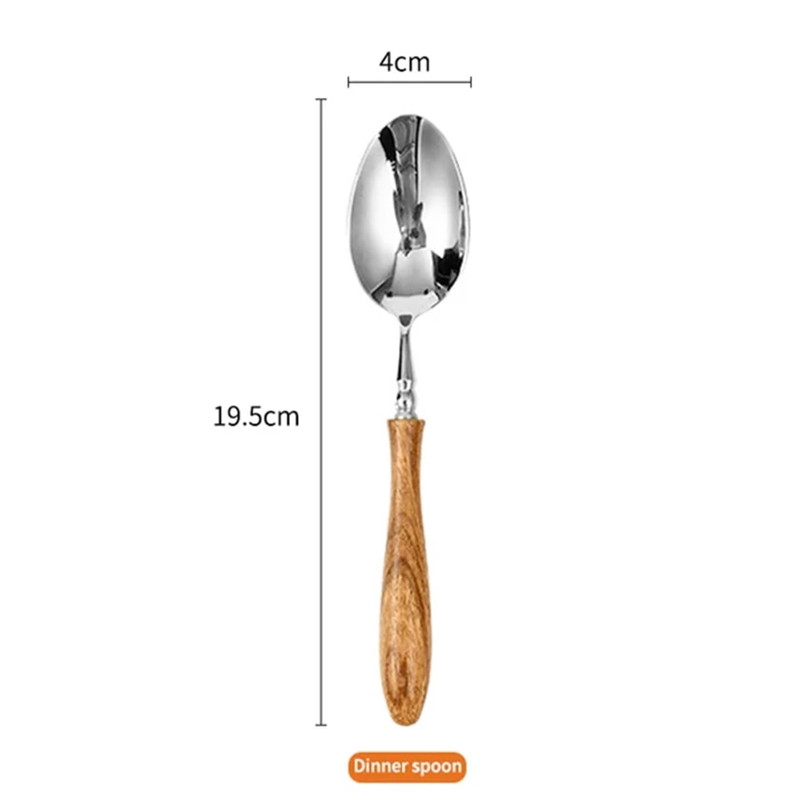Juego de Cubiertos Juego de cubiertos con mango madera, vajilla acero inoxidable, tenedor, cuchillo, cuchara café, juego