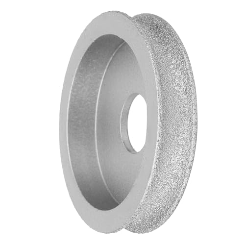 Focket Handrad, 7,3 Cm Nass und Trocken Gebrauchsgebrauchte Schleifrad Zum Schleifen von Steinmarmorgranitglas (Konkave Schleifscheibe 1.0)