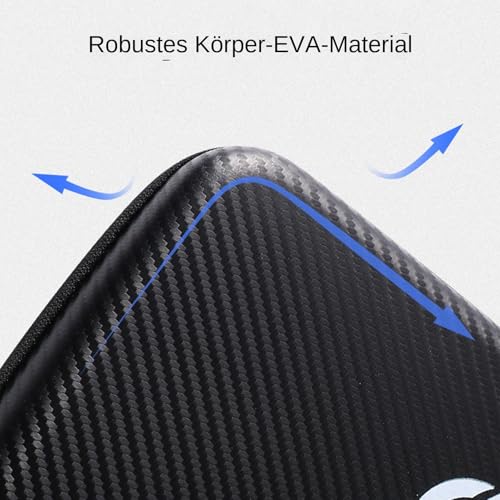 Funda de tenis de mesa con cremallera resistente para proteger palas y pelotas 7