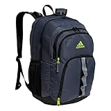 adidas Unisex-Adult Prime 6 Backpack, Onix Grey/Black/Semi Solar Slime Green, One Size