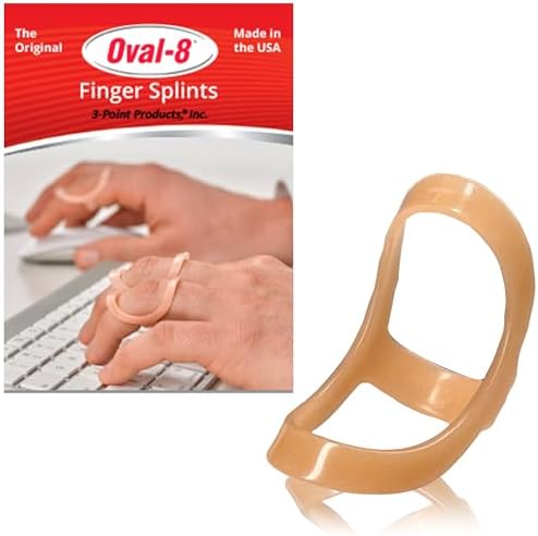 3-Point Products Oval-8 Finger Splint, Size 8, Pack of 1, Beige