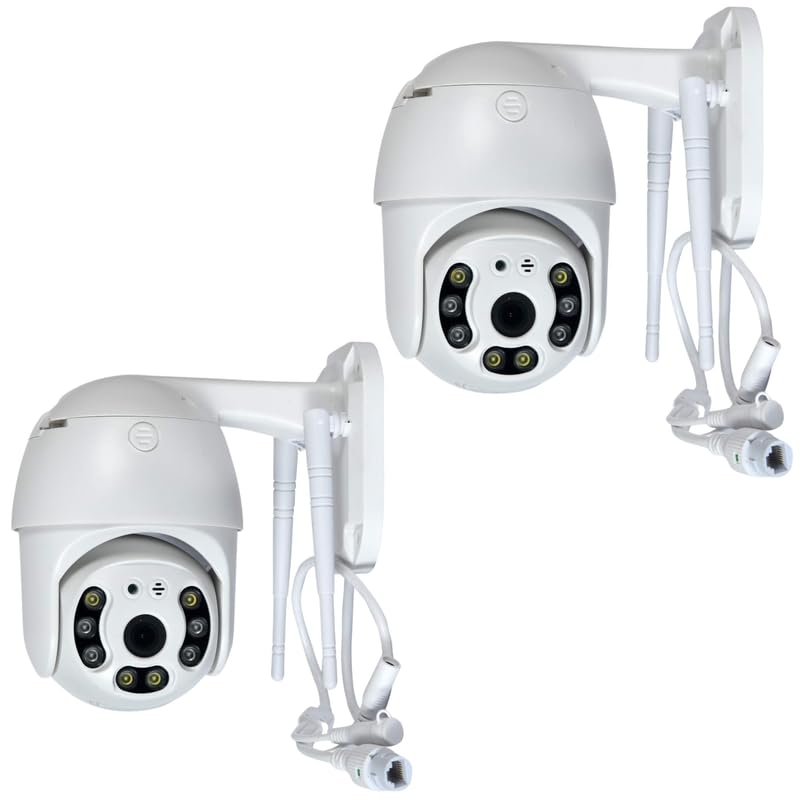 Drumstone { Buy ONE GET ONE ) 1080p HD 2MP WiFi Security Camera with 360° View | Indoor/Outdoor, Motion Alerts - 𝟏𝟓 𝐘𝐞𝐚𝐫𝐬 Warranty-image-2