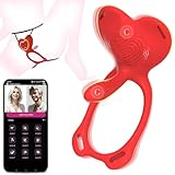 Vibratoren Dildo Sex Spielzeug für die - APP mit 9 Vibrationen Fernbedienung Unsichtbar Tragbarer BDSM Penisring Vibrator für Stimulation G-Punkt Klitoris Penis Vibratorensets für Frauen Paare