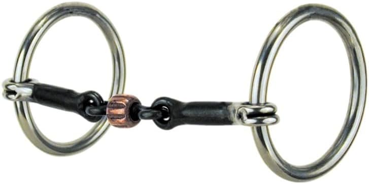 Reinsman 152 Traditional Loose Ring Snaffle with 3-Piece Copper Roller; Stage A