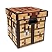 Minecraft Crafting Table 13-Inch Storage Bin Chest With Lid | Foldable Fabric Basket Container, Cube Organizer With Handles, Cubby For Shelves, Closet | Home Decor Essentials, Video Game Gifts