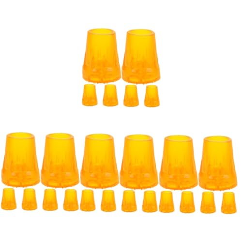 FOMIYES Sets Walking Stick Tips Anti-Slip Cane Ends for Elderly Crutch Replacement Tips Lightweight and Shockproof for Smooth Trekking Pcs