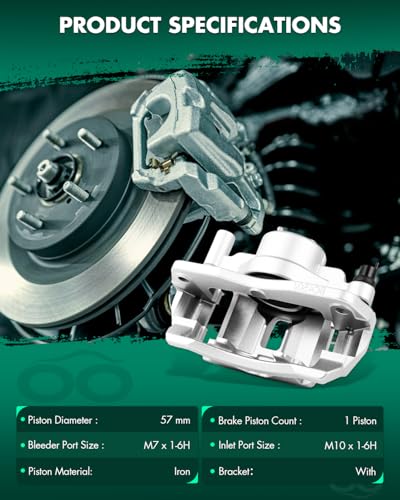Image of SCITOO Front Driver Disc Brake Caliper 19B2608 For Ford For Probe 1993-1997,For Mazda For 626 1993-2002,For Mazda For MX-6 1993-1997,For Mazda For Protege 1999-2003,With Bracket 1PC