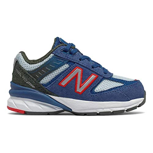 New Balance Kids 990v5, Andromeda Blue/Red, 5 Toddler