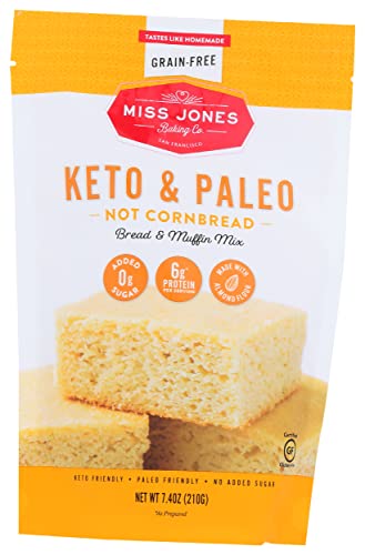 Miss Jones Baking Co. Keto & Paleo Bread & Muffin Mix, Not Cornbr...