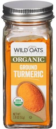 Wild Oats Marketplace Organic Ground Turmeric, 1.8 Oz (Pack of 2)