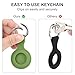 4 Pack Airtag Case Holder for Apple Air Tag, Airtag Case with Anti-Lost Keychain, Silicone Protective Cover for Kids' Backpacks, Dog Collars, Luggage, Multi-Color Protective AirTag Accessories