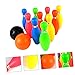 Mipcase Educational Boys and Girls Bowling Set Bowling Balls Indoor Ball Game Toys Safe Fun for Boys Girls for Family Interaction Random Style