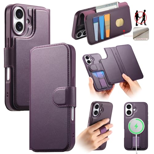 Funda para iPhone 16 con soporte de tarjetas para viajar ligero a diario