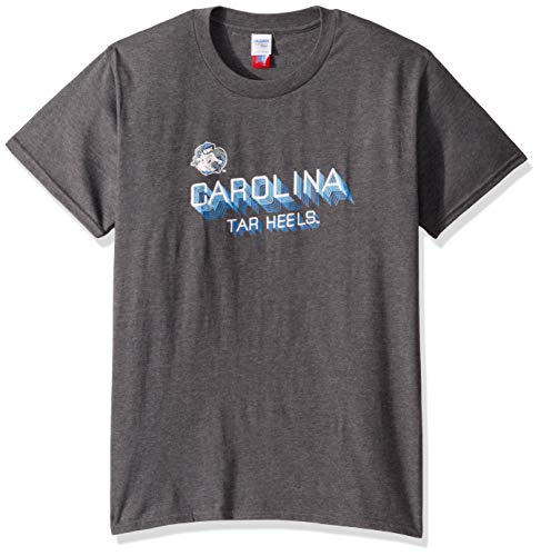 UNC North Carolina Tarheels Mascot T-Shirt (Adult Large) Grey