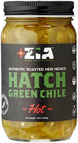 Original New Mexico Hatch Green Chile By Zia Green Chile Company - Delicious Flame-Roasted, Peeled & Diced Southwestern Certified Green Peppers For Salsas, Stews & More, Vegan & Gluten-Free - 16oz