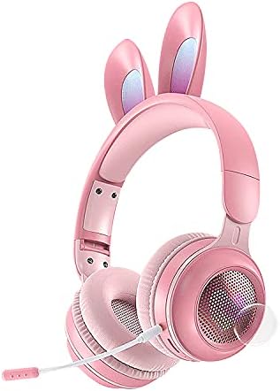 Diirglus Pink Gaming Headset,Girls’s Gaming Headset with Dazzling Colourful Glowing Cat Ears and 360° Omnidirectional Noise-Canceling Microphone Stereo Encompass Sound for PC, Xbox One, PS4, PS5 Diirglus Pink Gaming Headset,Girls’s Gaming Headset with Dazzling Colourful Glowing Cat Ears and 360° Omnidirectional Noise-Canceling Microphone Stereo Encompass Sound for PC, Xbox One, PS4, PS5