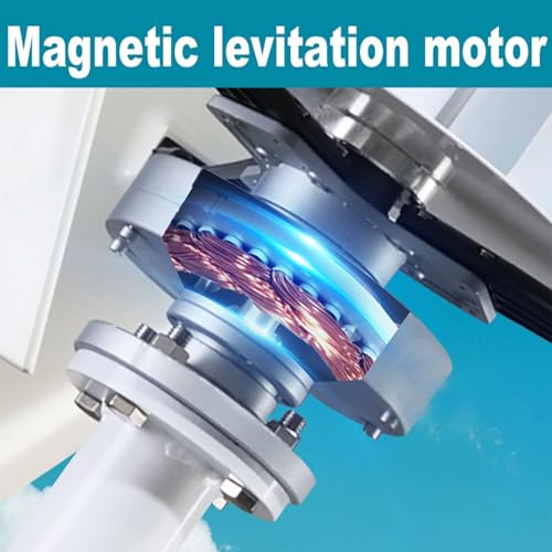 Kit generatore Eolico con regolatore di Carica, apparecchiatura per la Produzione di elettricità Verticale, Kit generatore Eolico ad ASSE Verticale da 100W/200W con regolatore – Sistema di e