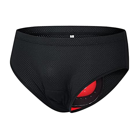 SHUAIGUO Men Bike Underwear Breathable Padded Bicycle Briefs Cycling Underwear Shorts Cover