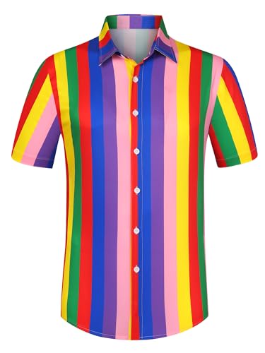 Chemise de plage boutonnée Lars Amadeus pour vos vacances d'été en taille M
