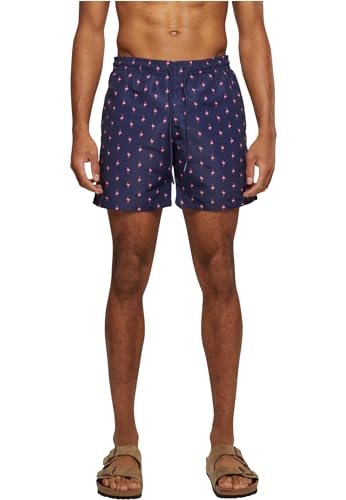 Urban Classics Herren Swim Shorts – Schnelltrocknende Badehose mit...