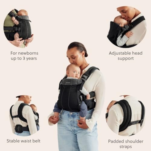Image of BabyBjorn Baby Carrier Harmony, 3D Mesh, Black