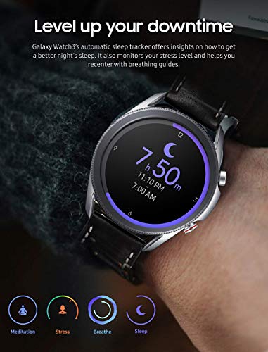 Samsung Galaxy Watch3 Watch 3 (Gps, Bluetooth, Lte) Smart Watch With Advanced Health Monitoring, Fitness Tracking, And Long Lasting Battery (Silver, 45Mm) (Renewed) #TOP5